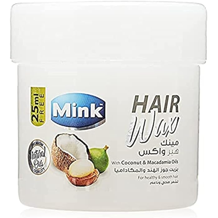 Mink Hair Wax with Coconut, Macadamia Oil and Cocoa Butter - 150 ml